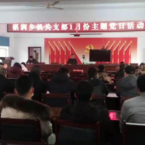 椹涧乡开展一月份主题党日活动