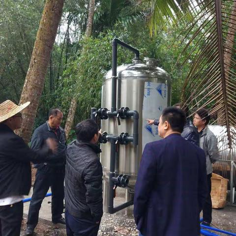 省水务厅农村饮水安全脱贫攻坚第九检查组到海口市检查
