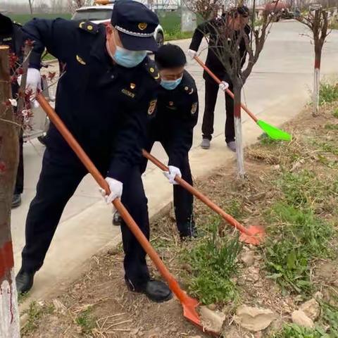 新乡县城市管理局人居环境整治帮扶活动（第四天）