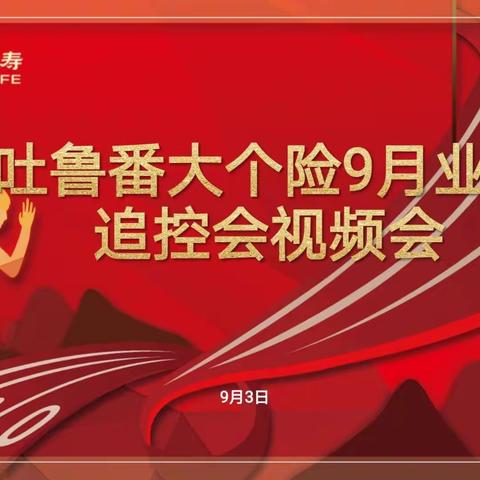 吐鲁番大个险9月业务追控视频会