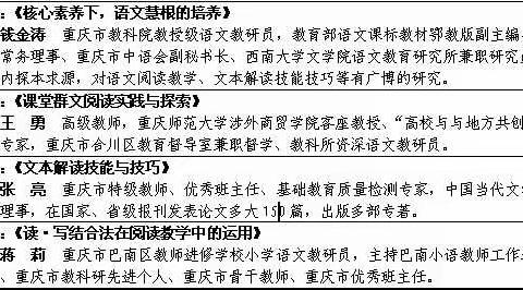 全国中小学“大语文时代”下阅读教学与“书香班级”建设策略研讨会