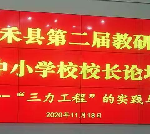 2020年嘉禾县第二届教研节中小学校校长论坛——“三力工程”实践与展望