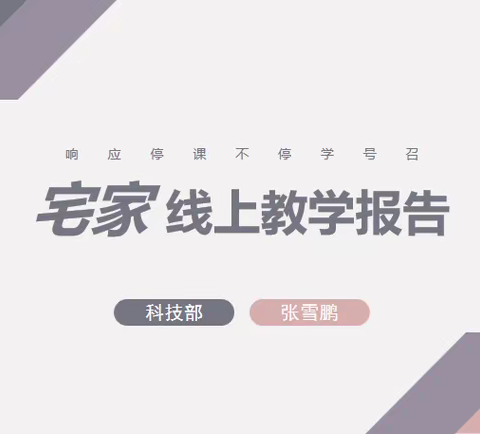 在线教学报告