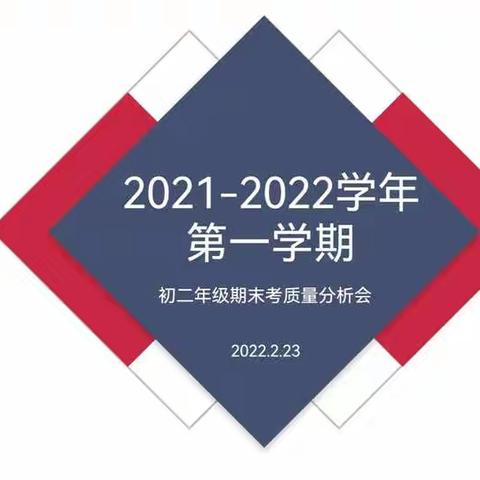 质量分析促反思，齐心聚力共提升——记初二年级期末质量分析会