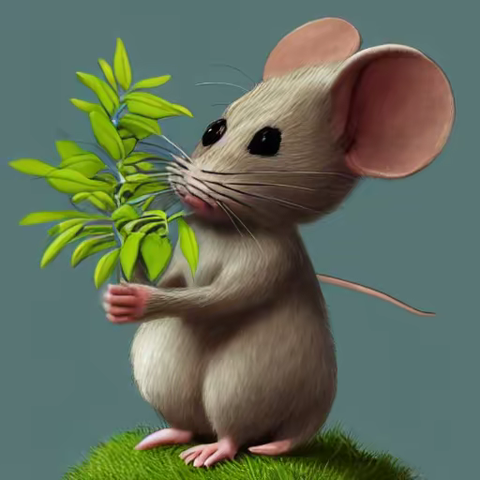 AI插图版寓言︱老鼠的隐身草