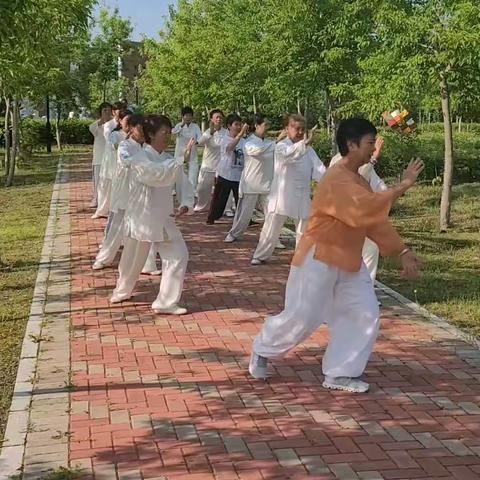 和沙老师在一起练拳