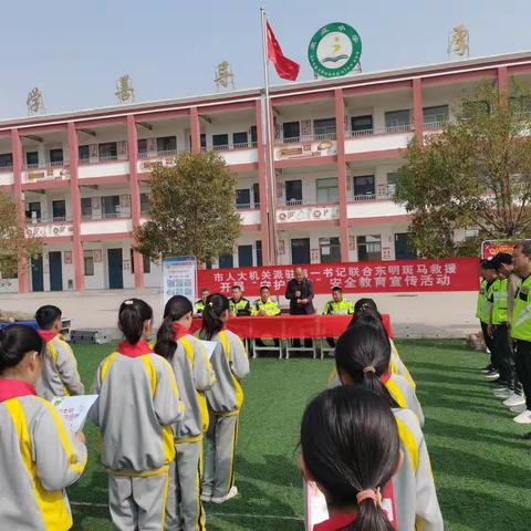 市人大机关派驻第一书记联合斑马救援在陆圈镇宋庄小学开展“守护菏苗”安全教育宣传活动