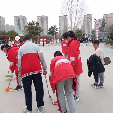 学习雷锋好榜样，城北八9践行忙——城北中学2020级9中队雷锋月志愿活动