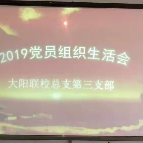 2019党组织生活会