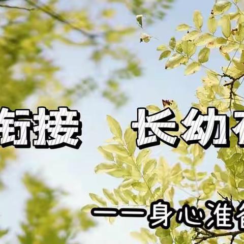 幼小衔接  我们在行动——泗洪县学前教育宣传月活动（第一期）