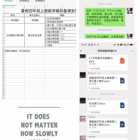 聚集体智慧，备精彩课堂，——2022年暑期四年级数学教师集体备课活动纪实