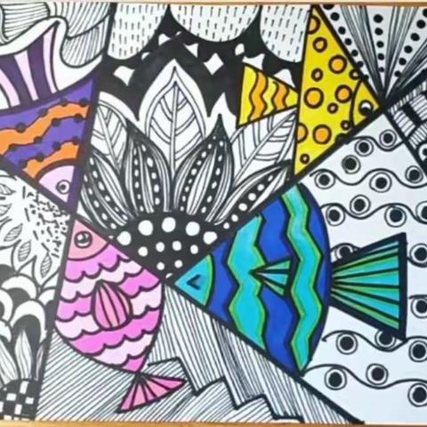 亭区幼儿园“停课不停学”【大班在线课堂】活动第一百课 绘画《彩色小鱼》