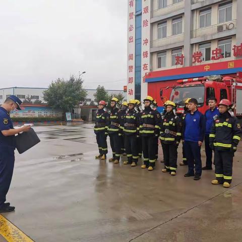 支队督导组一行莅临高新二十路专职站进行二十大消防安保工作督导检查