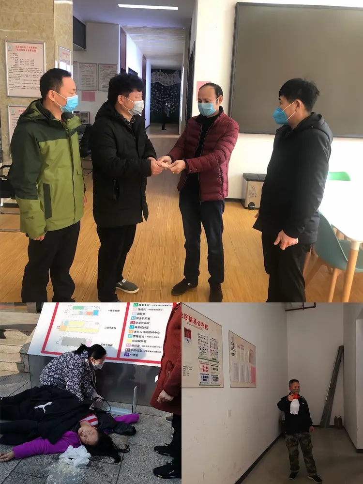 咸嘉湖街道润泽园社区:党旗飘扬 干群奋战在"疫"线