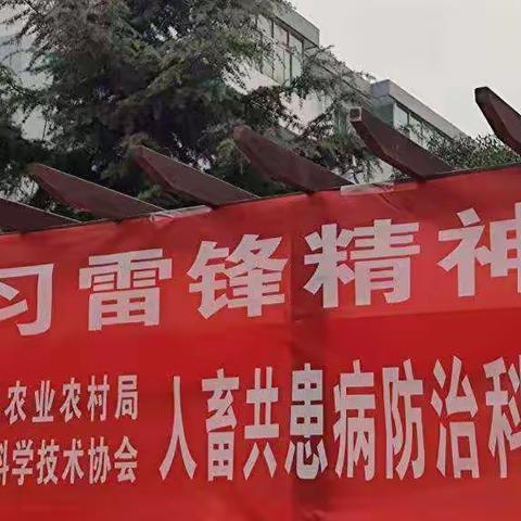 3月5日，区科协认真落实路长制并宣传学习雷锋精神