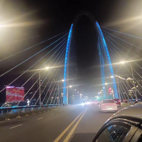 霸河元朔大桥夜景