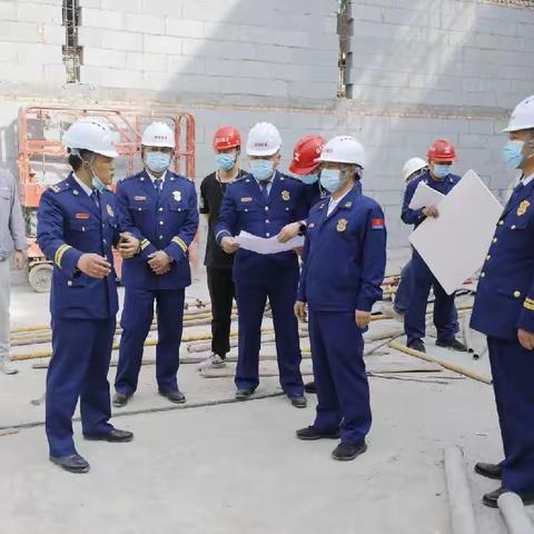 铜川支队新领导班子赴作战指挥中心施工现场视察基建工作