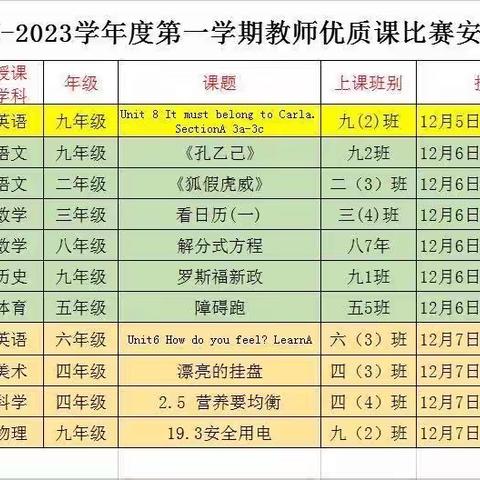 同台展风采 交流促成长——湛江市金城实验学校教师优质课赛课活动