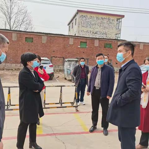 众志成城抗疫情，督导检查促提升——卫辉市孙杏村镇娘娘庙完全小学迎接新乡市教育局督导组疫情防控督导检查