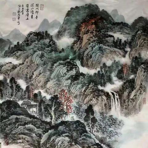 上海画家耿忠平向柴沟中学捐赠绘画和图书