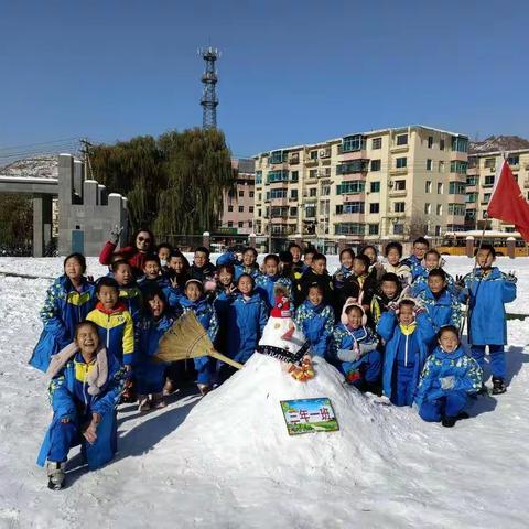 大雪后的校园