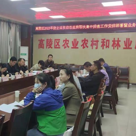 高陵区召开2023年防止返贫动态监测帮扶集中排查工作安排部署暨业务培训会