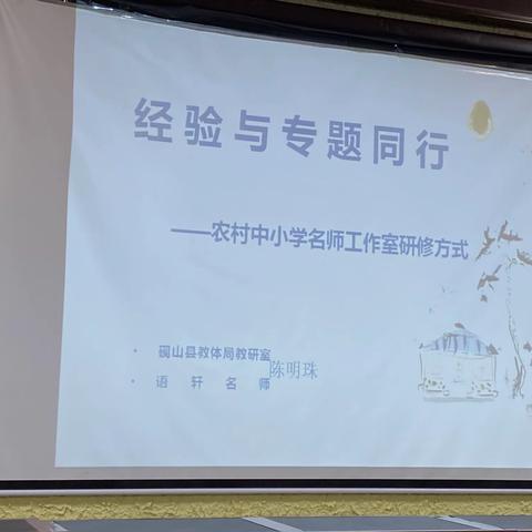 经验与专题同行  陈明珠