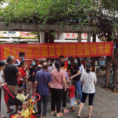 【鹤北社区居委】开展登革热防控宣传活动
