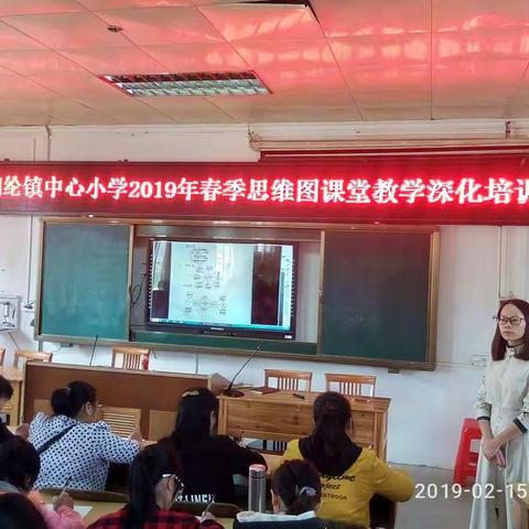 泗纶镇中心小学老师深入学习思维图
