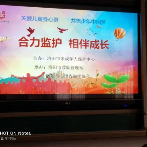 心理咨询献爱心，合力监护助成长——洛阳市心理咨询协会爱心人士到东宋镇中开展学生心理咨询活动。