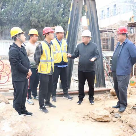 【转提比作】保税办主任高彦强到火车站站改施工现场督导施工进度