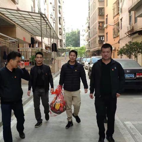 2019年1月9日光雅园居民小组党支部慰问辖区老党员退伍军人