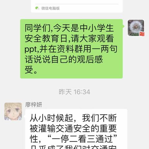 靛庄小学六年级小学生安全教育日活动