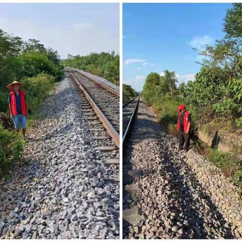 国庆我在岗，工作不打烊。【独城镇铁路护路巡查】