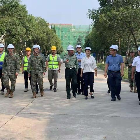 西安警备区司令员对西安市民兵训练基地提升改造项目进行督导检查