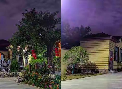 农村夜景（左右格式3D图）