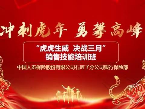 石河子分公司银保渠道“虎虎生威 决胜3月”销售技能培训班