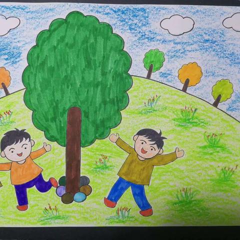 长兴集乡兴东小学“爱绿护绿”主题活动