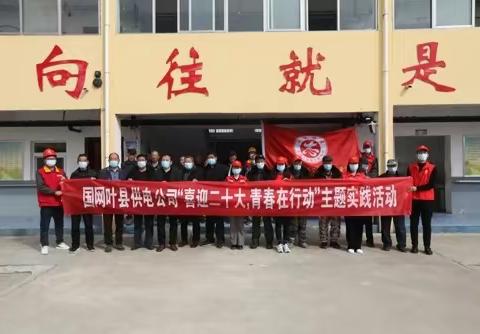 国网叶县供电公司开展“喜迎二十大，青春在行动”学雷锋主题实践活动