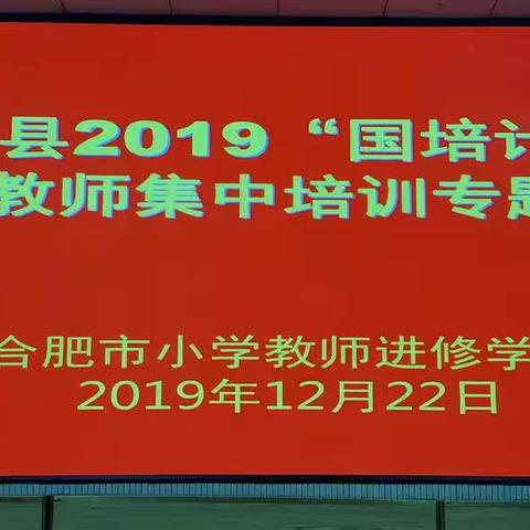 路漫漫其修远兮，吾将上下而求索---实验中学教师积极参与2019年长丰县“国培计划”乡村教师集中培训专题讲座