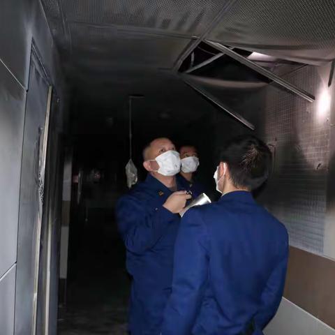 王丹晖处长深入丹竹头共创盈公馆火灾现场指导火调工作