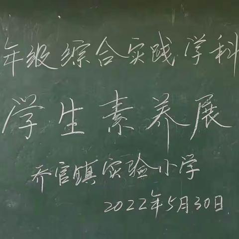 素养展示扬风采，综合实践见真知——乔官镇实验小学四年级综合实践素养展示