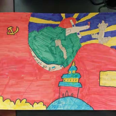 杠杠小学三年级和四年级美术优秀作品