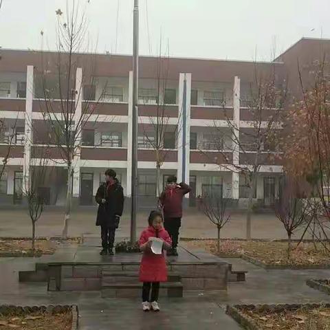 台前县马楼镇中心小学第十二周升旗仪式