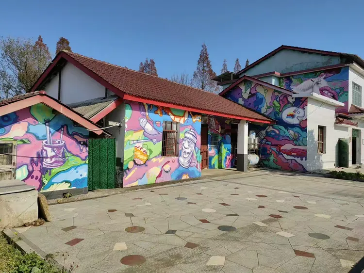 南县罗文花海涂鸦村