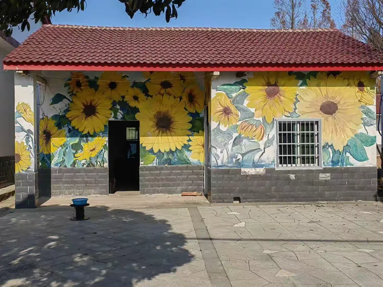 南县罗文花海涂鸦村