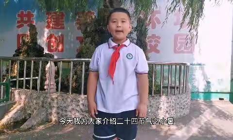 承传统文化  做励志少年——二十四节气之小暑