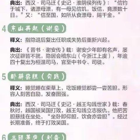 文学常识积累（3）与历史人物有关的成语