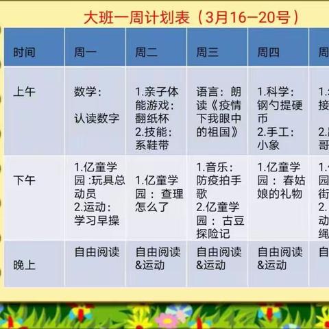 《停课不停学，家园携手快乐陪伴》大三班线上活动(三)