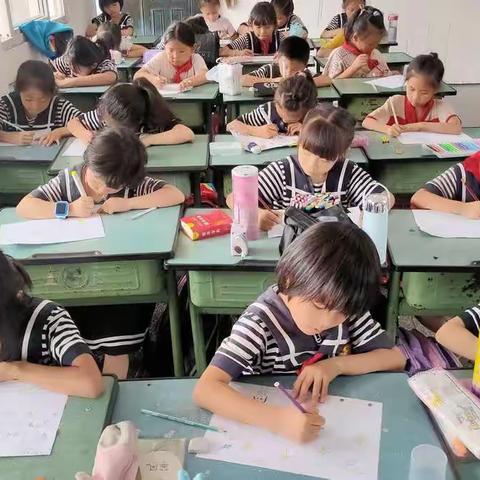 快来看！2021年春期龙脑桥小学低段绘画社团的诗意总结